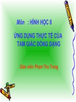 ung dung thuc te cua tam giac dong dang