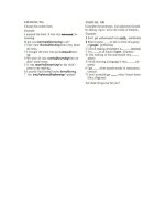 Bài tập Tính từ đuôi -ing/-ed