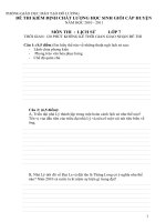 DE KT HS GIỎI HUYEN MON SỬ LỚP 7