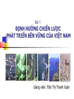 Bài 1 - Phát triển bền vững