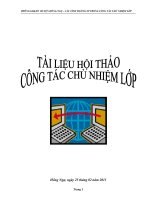 Tình huống sư phạm trong công tác chủ nhiệm