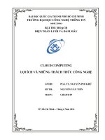 Tiểu luận môn điện toán lưới và đám mây CLOUD COMPUTING LỢI ÍCH VÀ NHỮNG THÁCH  THỨC CÔNG NGHỆ