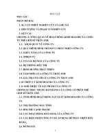 luận văn quản trị marketing Một số giải pháp nhằm thúc đẩy hoạt động bán hàng tại Công ty Cổ phần thế giới sô Trần Anh