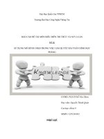 Tiểu luận môn biểu diễn tri thức và suy luận SỬ DỤNG MÔ HÌNH COKB TRONG VIỆC GIẢI QUYẾT BÀI TOÁN HÌNH HỌC PHẲNG