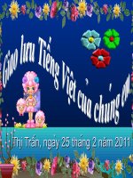 Cau hỏi giao l­uu tieng viet cho HS dân tộc