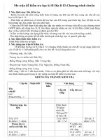 Ma trận, đề KT HK II, Địa 12