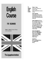 Tài liệu English Course for Beginners