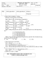 Đề kiểm tra Giữa ky2 Toán 5
