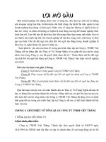 luận văn quản trị nhân lực Hoàn thiện chế độ đãi ngộ vật chất đối với người lao động tại Công ty TNHH Việt Thắng