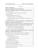 luận văn quản trị nhân lực  Công tác tuyển dụng, đào tạo và phát triển nguồn nhân lực tại công ty TNHH MTV khách sạn du lịch Thắng Lợi.