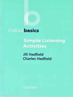Tài liệu Simpe Listening Activities
