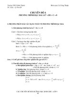 Toán ôn thi THPT-PT bậc hai
