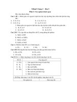 Bộ câu hỏi TNKQ hóa 9