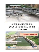 đánh giá hoạt động quản lý nước thải đô thị việt nam