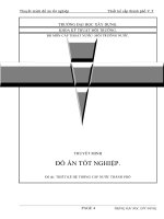 Thiết kế hệ thống cấp nước thành phố VT