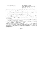 ĐỀ KT 1 TIẾT HÌNH HỌC NÂNG CAO TRƯỜNG thpt HỒNG NGỰ 1