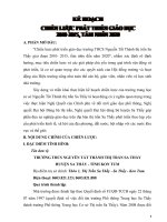 chiến lược phát triển trường lớp