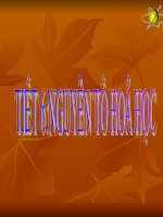 Giáo án tham khảo bồi dưỡng thao giảng, thi giáo viên hoá học lớp 8 Bài Nguyên tố hoá học (10)