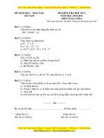 Đề thi HK1-Toán 6-Hà Nam 2010-2011