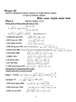 phương trình vô tỷ hay(ôn thi ĐH)