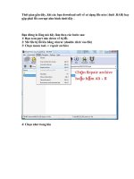 Khắc phục File nén (rar.zip...) bị lỗi