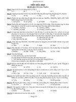 6 Đề luyện thi đại học môn hóa học