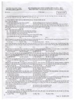 Đề,ĐA Thi thử Chuyên ĐH Vinh lần 1-2011