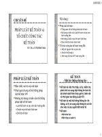 Pháp luật kế toán và tổ chức công tác kế toán