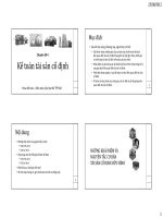 Kế toán tài sản cố định (Môn Kế toán tài chính )