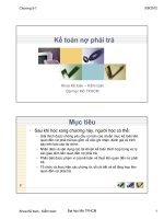 Chương 5 Kế toán nợ phải trả phần 1 (Môn Kế toán tài chính 1)