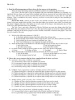 TEST 4(unit 8-9) multiple choice