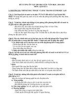 ĐỀ CƯƠNG ÔN TẬP THI HỌC KÌ II- NĂM HỌC 2014-2015 Môn lịch sử