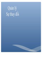 Slide môn quản lý sự thay đổi: Các cách phân loại sự thay đổi trong 1 tổ chức