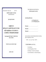 Nghiên cứu hiệu quả của ghép tế bào gốc tự thân điều trị bệnh đa u tủy xương và u lymphô ác tính không Hodgkin