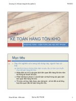Chương 3 Kế toán hàng tồn kho phần 2 (Môn Kế toán tài chính 1)