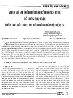 Đánh giá sự thoả mãn nhu cầu khách hàng về hàng may mặc trên khu vực các tỉnh đồng bằng Bắc Bộ nước ta