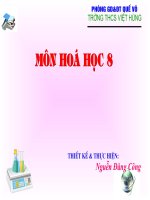 Giáo án bồi dưỡng thao giảng, thi giáo viên hoá học lớp 8 Bài 6 Đơn chất và hợp chất - phân tử (52)