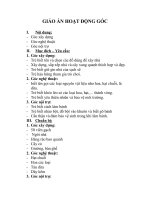 Giáo án hoạt động góc