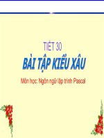 Bài tập kiểu xấu