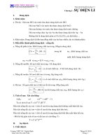 Tóm tắc lý thuyết chương sự điện li