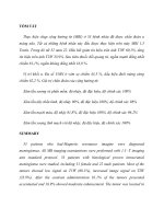 TÓM TẮT nghiên cứu giá trị của cộng hưởng từ trong chẩn đoán U màng não