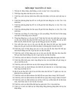 Cau hỏi môn nguyên lý máy