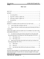 luận văn quản trị kinh doanh Đề án Pepsico và chiến lược đa quốc gia tại Việt Nam