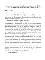 SKKN: MỘT VÀI PHƯƠNG PHÁP HƯỚNG DẪN HỌC SINH RÈN LUYỆN KỸ NĂNG THỰC HÀNH THÍ NGHIỆM TRONG GIỜ HỌC VẬT LÝ CẤP THCS