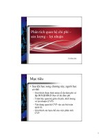 Phân tích quan hệ chi phí,sản lượng,lợi nhuận (Môn Kế Toán Quản Trị)