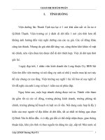 Tiểu luận tình hướng giao dịch đàm phán