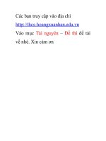 Đề thi vào lớp 10 chuyên Hà Tĩnh