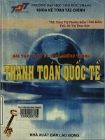 Bài tập và xử lý tình huống trong thanh toán quốc tế