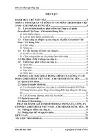 Báo  CÓA TỔNG HỢP TÌNH HÌNH HOẠT ĐỘNG CỦA CÔNG TY CỔ PHẦN GREENFEED VIỆT NAM - CHI NHÁNH HƯNG YÊN.