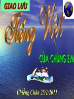 Giao lưu tiếng việt của chúng em
